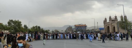 رگزاری گردهمایی برای اعلام پشتیبانی از مردم فلسطین در کابل