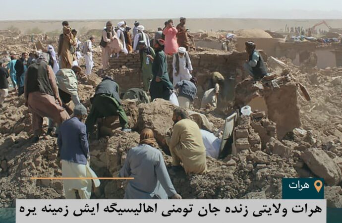 هرات ولایتی زنده جان تومنی اهالیسیگه ایش زمینه یره‌تیلیشی اوچون ۱۷۷ پروژه ایشی باشلنه دی